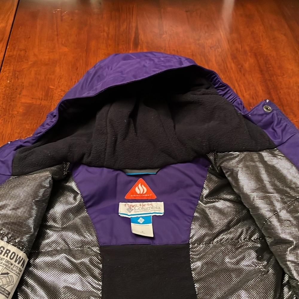 Columbia Girls Winter Coat Jacket size Small 7/8 with outgrown sleeves - Picture 10 of 11